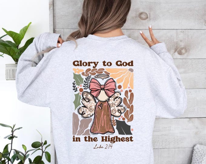 Glory to God Comfort Colors Christian shirt, Christian apparel, Christian gifts, Fall sweatshirt, Christian hoodie, Jesus Sweatshirt