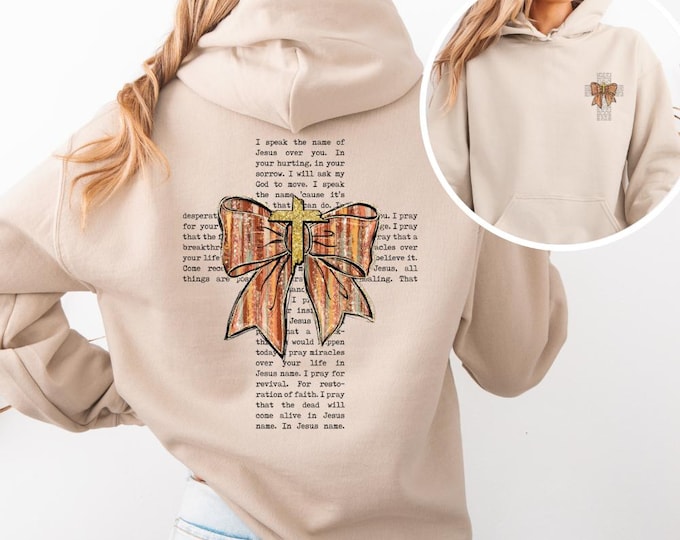Comfort Colors Coquette Christian shirt, Christian apparel, Christian gifts, Christian hoodie, Jesus Sweatshirt, Birthday Gift