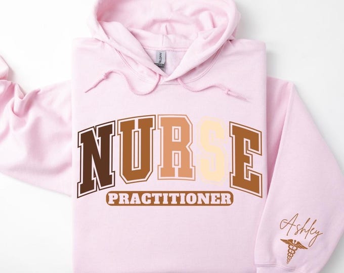 Custom Nurse Practitioner Black History Month Nurse Hoodie, Customizable Hoodie, NP Graduation Gifts, Nurse Graduation Gift, Nurse Pullover