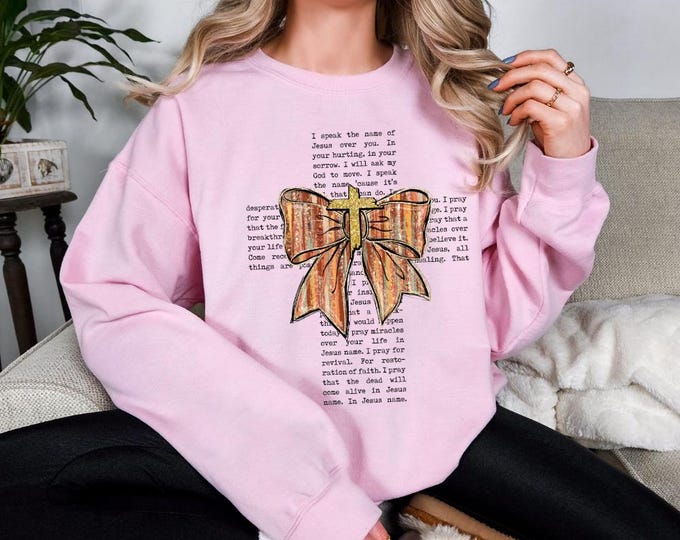 Comfort Colors Coquette Christian Shirt, Christian Apparel, Christian Gifts, Christian Hoodie, Jesus Sweatshirt, Birthday Gift