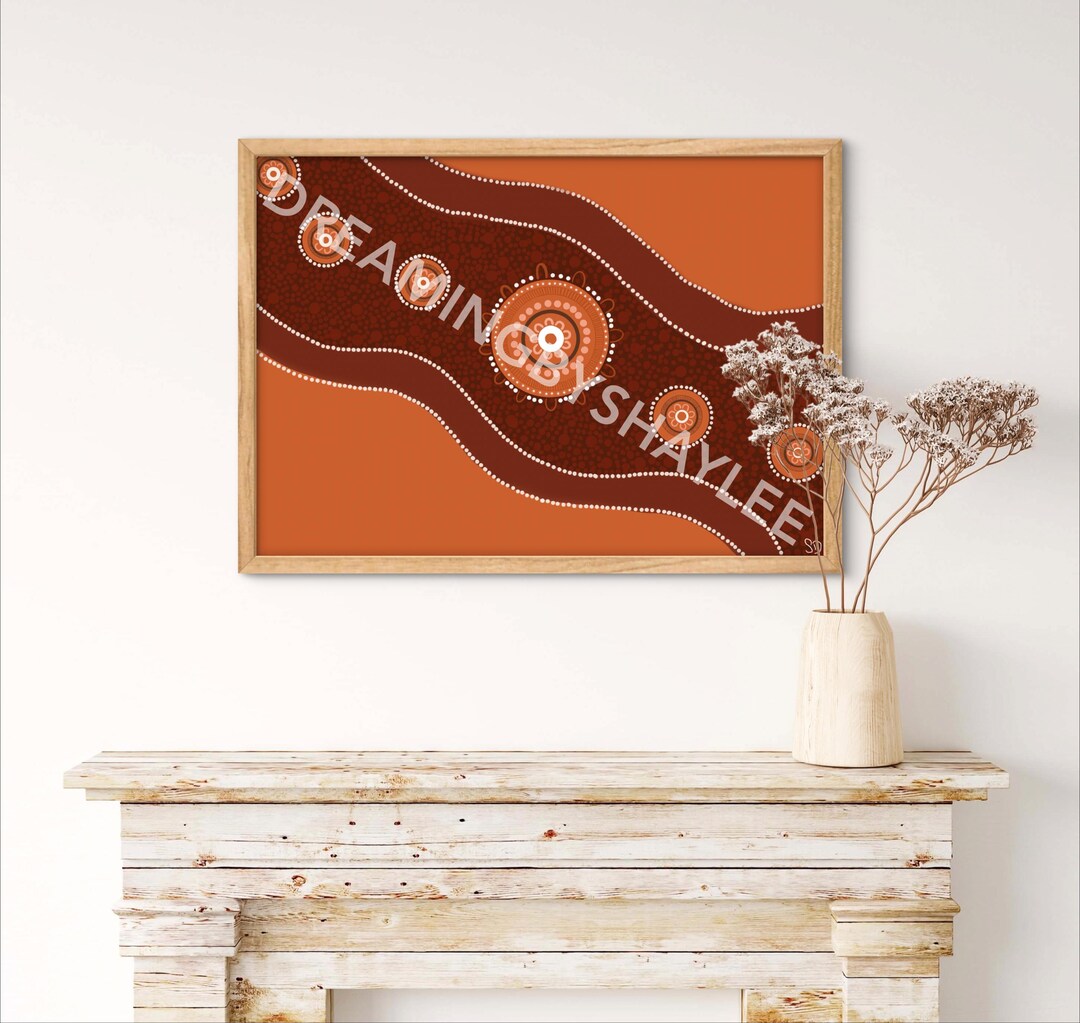 Journey | Aboriginal Art Print | Indigenous Dot Painting | Australian ...