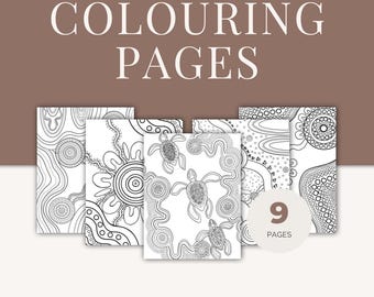 9 kolorowanek ze sztuką aborygeńską – do pobrania w wersji drukowanej