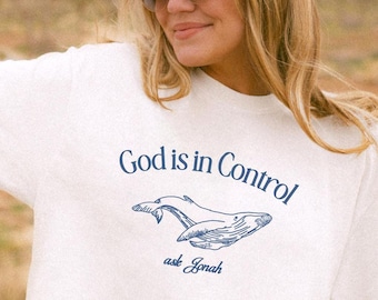 God is in Control Christian Shirt Jesus Gift Jesus Shirt Religious Gift Shirt Christian Comfort Colors Christian Ladies Tee Bible Quotes God