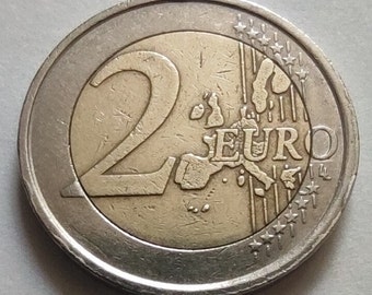 echte Fehlprägung 2 Euro Münze