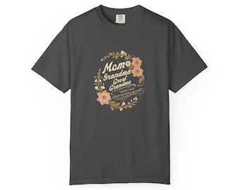 Vintage Floral Mom Oma Oma Graphic Tee - Muttertag Unisex Shirt