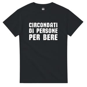 T-shirt italien amusant : t-shirt unisexe 100 % coton