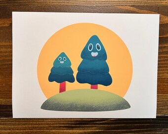 Happy Trees Print