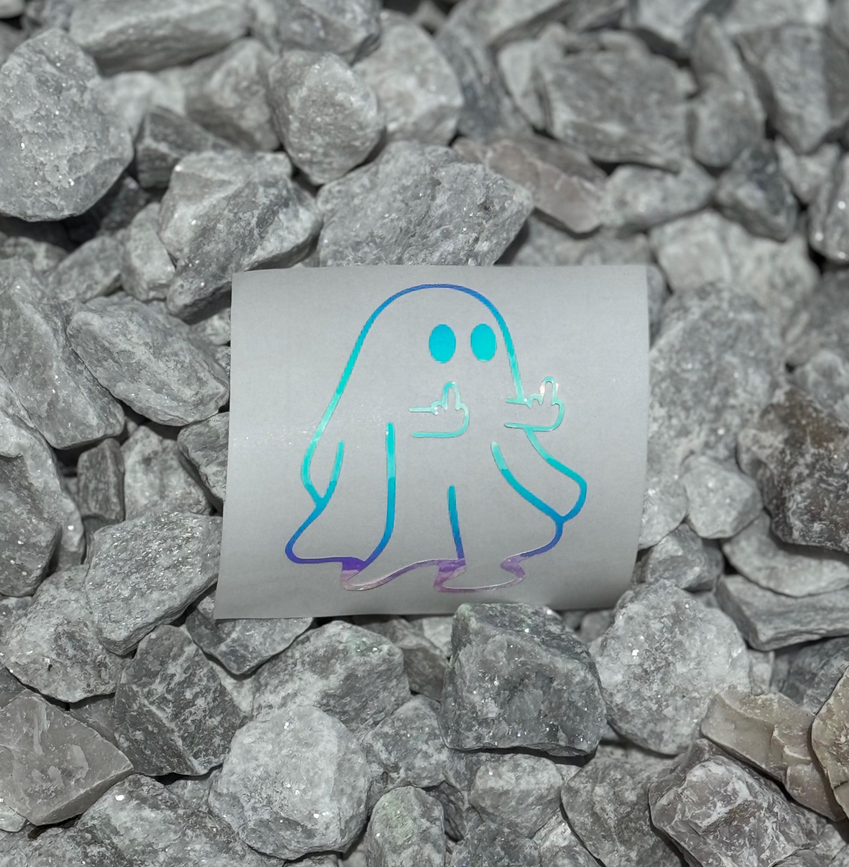 Holographic Ghost Decal | Waterproof Vinyl Sticker for Cars, Laptops - Etsy