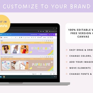 How you can easily customize these templates for your brand using free version of Canvas