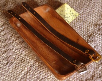 Small Bison Medicine Leather  Bracelet