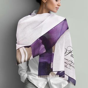 Prayer Shawl, Christian Gift, Stole, Wrap, Scarf, Christian Faith Hebrews 11:1 Christian Gift Light Scarf Gift for Her