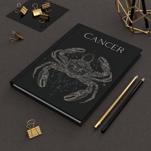 Cancer Zodiac Journal: Matte Hardcover Astrology Notebook