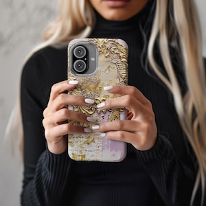 Funda tipo billetera para iPhone inspirada en Bridgerton Funda para teléfono con tapa de cuero vegano con función atril para guardar tarjetas y función atril para iPhone y Samsung Bridgerton