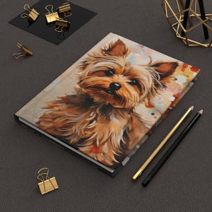 Watercolor Yorkie Journal - Lined Pages, Stylish Matte Finish Notebook for Yorkshire Terrier Lovers, Ideal Gift for Yorkie Owners, Notebook