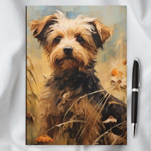 Yorkie Portrait Hardcover Journal | Yorkshire Terrier Writing Journal | Lined Pages, Gift for Dog Lovers, Reading Journal, Diary