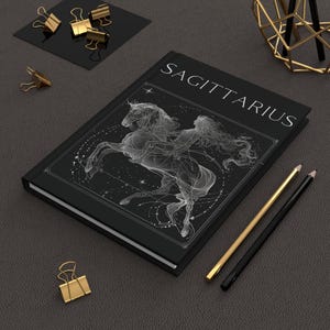 Sagittarius Zodiac Journal: Matte Hardcover Astrology Notebook
