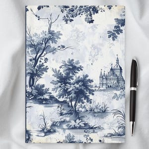 Cuaderno de estilo chinoiserie, cuaderno de inspiración vintage con diseño clásico, perfecto para escritores, artistas y amantes de los diarios
