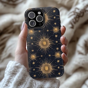 Vintage Night Sky iPhone MagSafe Case: Dual Layer Protective Celestial Cover