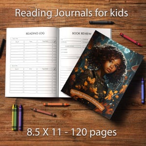 Diario de lectura para niños / Registro y seguimiento de lectura para niños / Diario de lectura para lectores jóvenes / Recursos para la educación en el hogar y actividades educativas