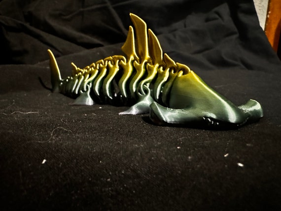 3D Printed Fully Articulated Skeleton Hammerhead Shark