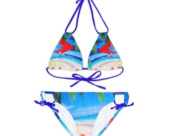 Strappy Bikini Set (AOP)