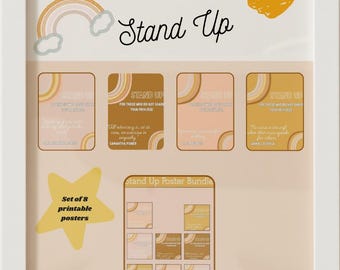 Stand Up Classroom Posters ( Set of 8)