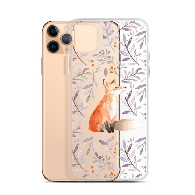 Red Fox in Berries on Clear Case for Iphone® and Samsung® Animal Phone ...