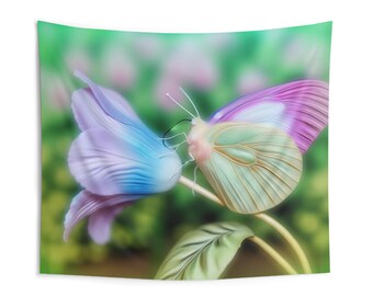 Whimsical Flora and Fauna Tapestry