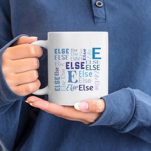 Trendy Custom Name Mug, Personalized Coffee Cup, Perfect Gifts for Mom or Dad, Mother’s Day and Father’s Day Coffee Mug, Unique Present