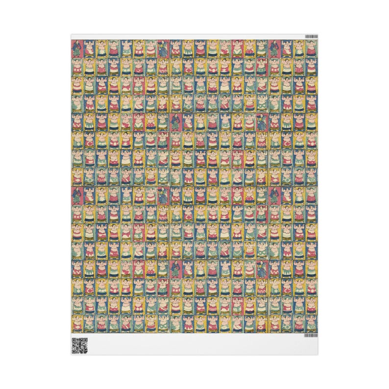 Papel de regalo de luchadores de sumo - Reimpresión vintage de un xilógrafo de Tagawa Yoshikazu - Papel de regalo japonés para cumpleaños, fiestas y ocasiones especiales imagen 8