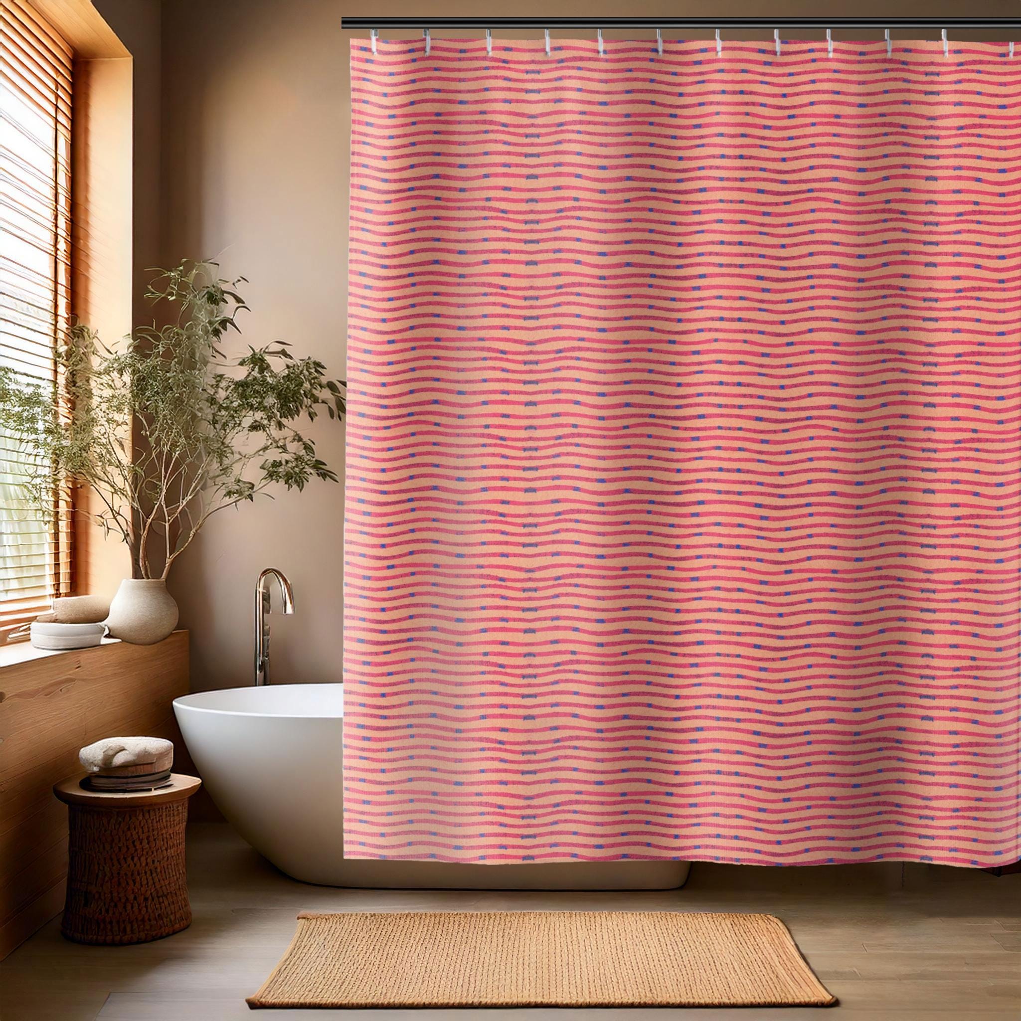 Tenda Da Doccia Bohémien Con Fiori – Tessuto Morbido E Impermeabile, Set Completo Con Ganci, 180x180 Cm, Per Un Bagno Stiloso E Funzionale - 3