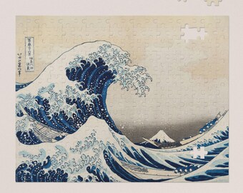 Hokusai's Under the Wave off Kanagawa Puzzle - 120, 252, 500-Piece Japanese Art Jigsaw, Gift for Art & Lovers, Family Activities, Relaxation