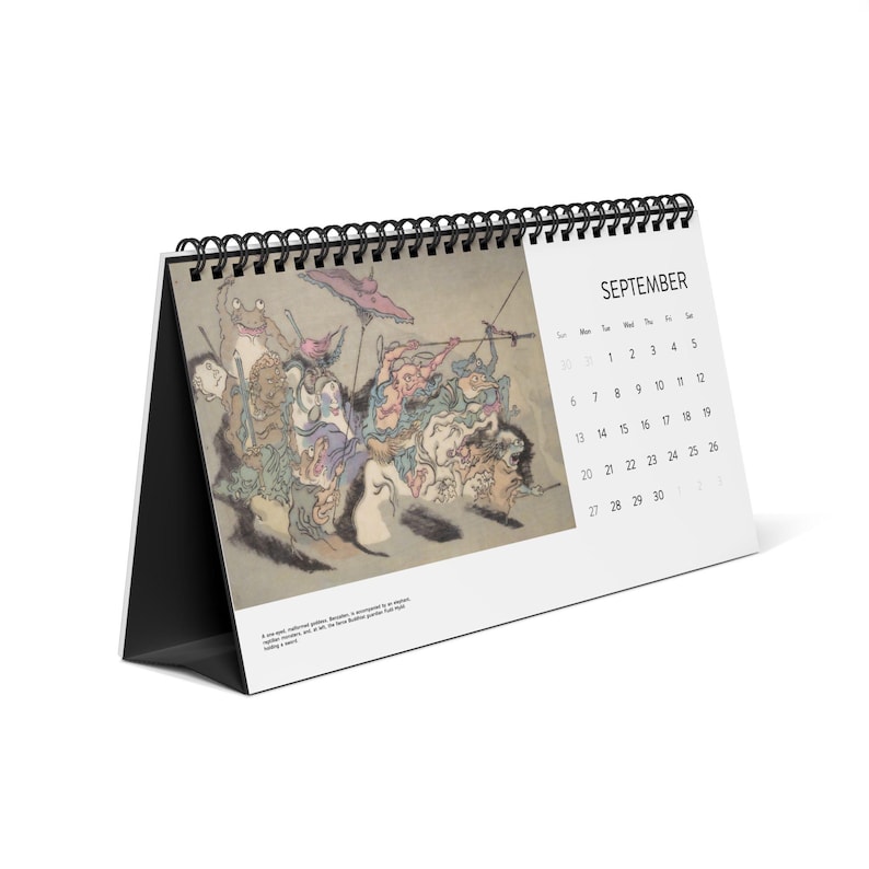 Seasons of Yokai 2027 Wall Calendar – Curated Vintage Japanese Monsters/Demons Artwork image 13