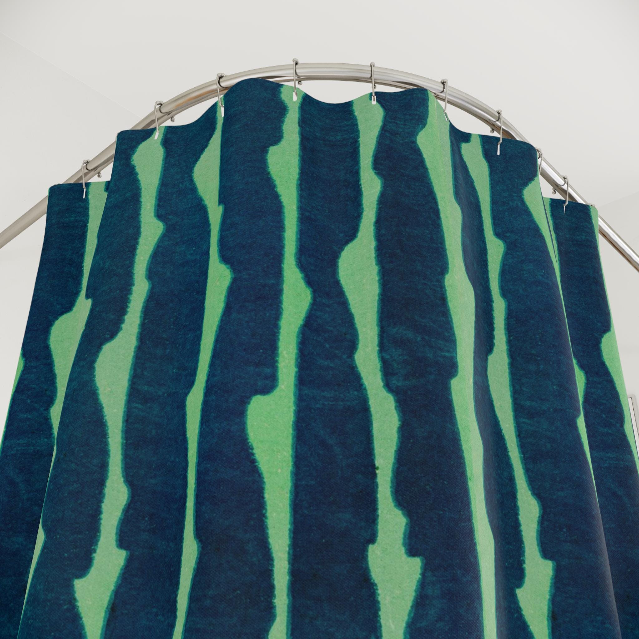 Japanese Shima Shima Striped Shower Curtain – Ukiyo-e Wabi Sabi ...
