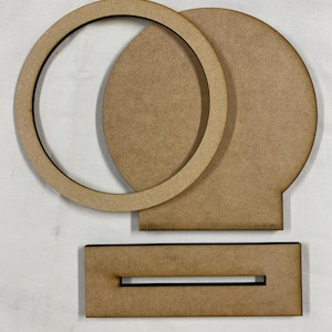 Large Round Stand with Frame for finishing cross stitch pieces
