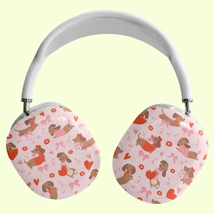 Dackel AirPods Max Hülle Niedliches kokett AirPod Max Abdeckung Anime Airpod Max Hülle Valentinstag Geschenk
