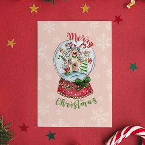 Tarjetas navideñas (paquete de 5) Tarjetas lindas Celebraciones estéticas de invierno Saludos de temporada Juego de tarjetas festivas Tarjetas de notas Tarjetas navideñas (paquete de 5)