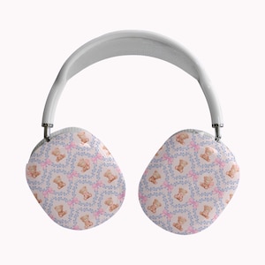 Teddybär AirPods Max Case: Kokette Schleife Kopfhörer Abdeckung