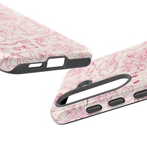 Telefoonhoesje Cowgirl: Pink Western Line Art - iPhone, Samsung, Pixel afbeelding 10
