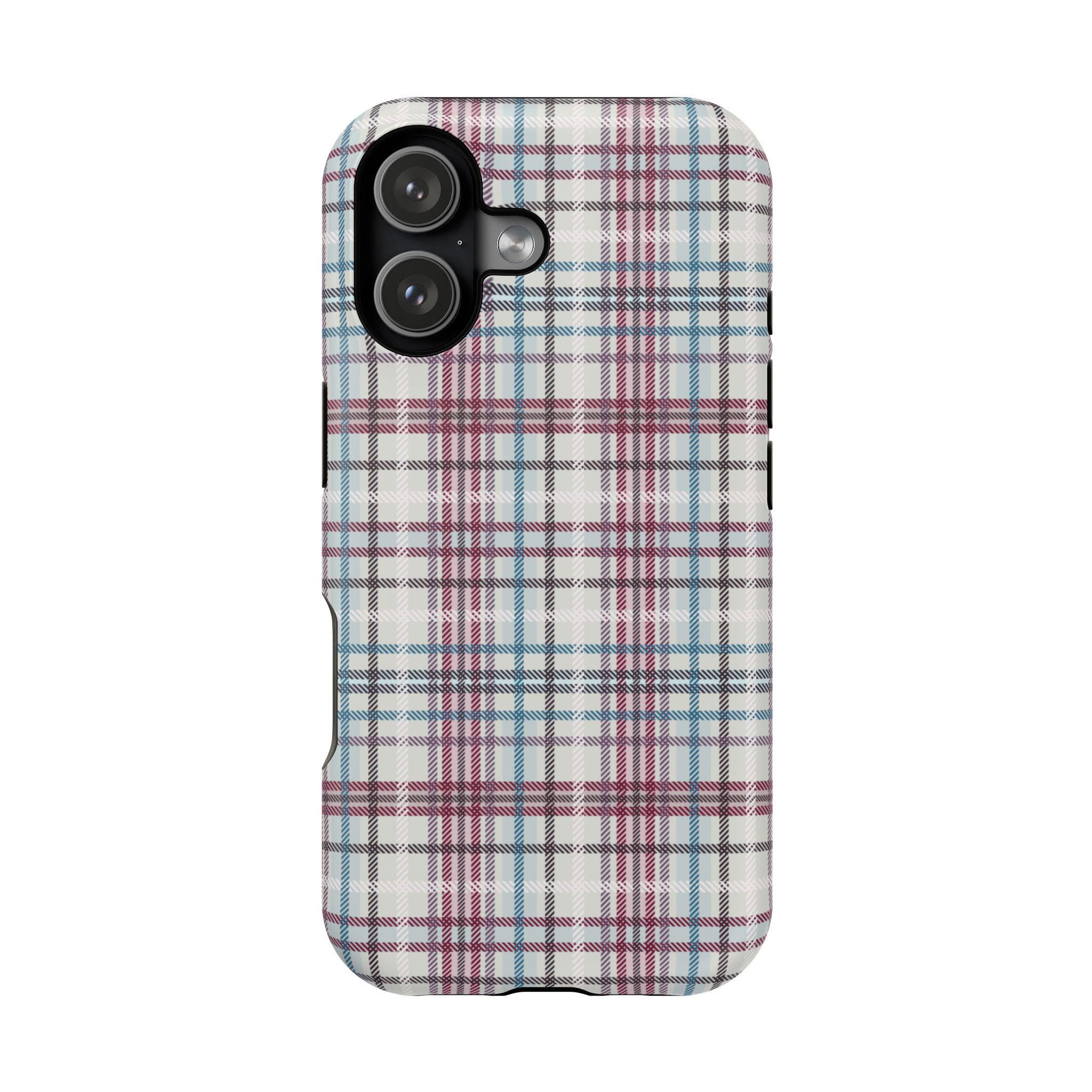 チェック柄スマホケース｜マグネット式耐衝撃ケース - Etsy 日本