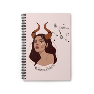 Taurus Notebook Horoscope Notebook Horoscope Gift Zodiac Sign Gift For Taurus Journal Aesthetic  Astrology Gift Spiral Notebook - Ruled Line
