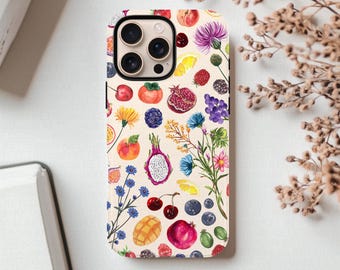 Floral Fruit Phone Case – Wildflower Design