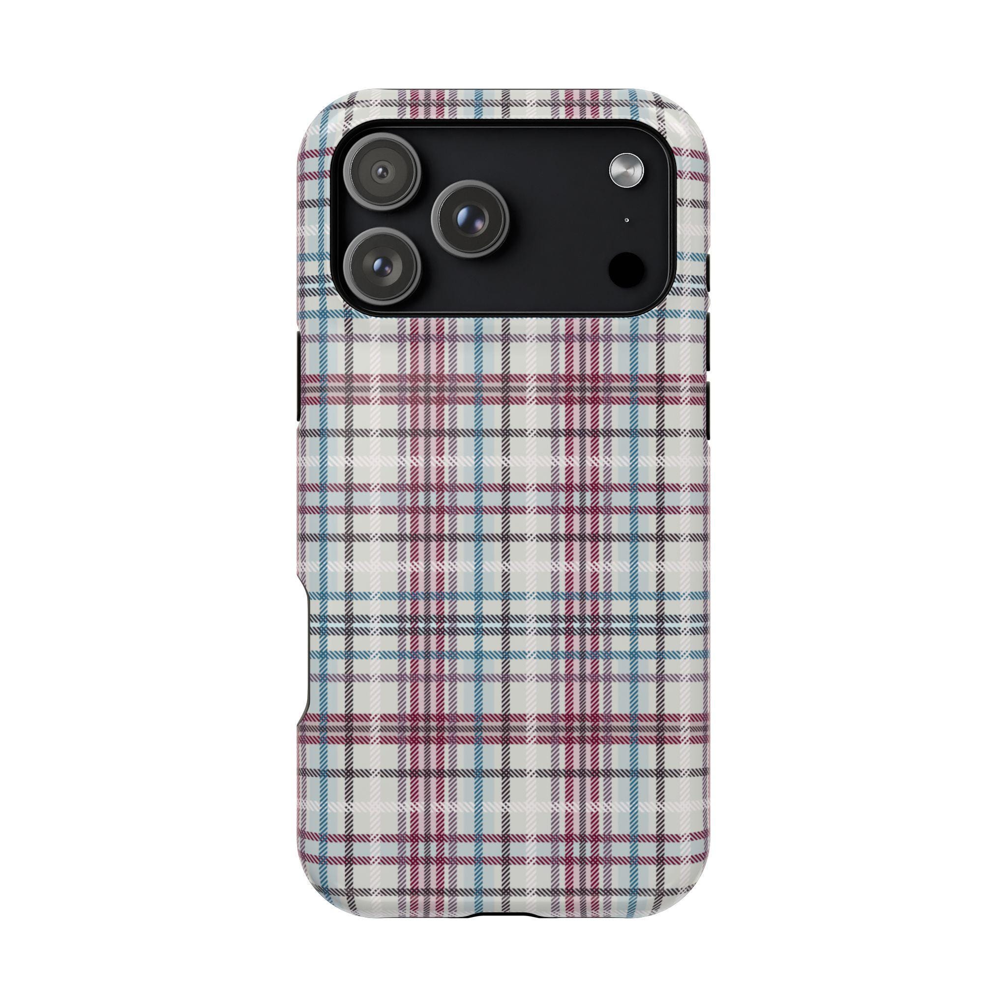 チェック柄スマホケース｜マグネット式耐衝撃ケース - Etsy 日本