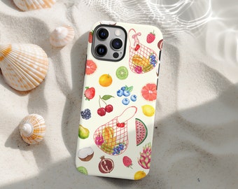 Tropical Fruit Phone Case, Dual Layer Protective Case