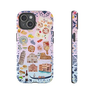 Italian Vacation Phone Case: European Summer Collage, Protective Dual Layer