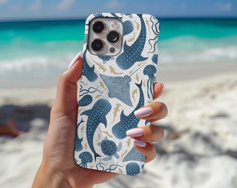 Marine Life MagSafe Compatible Phone Case: Ocean Design iPhone Case