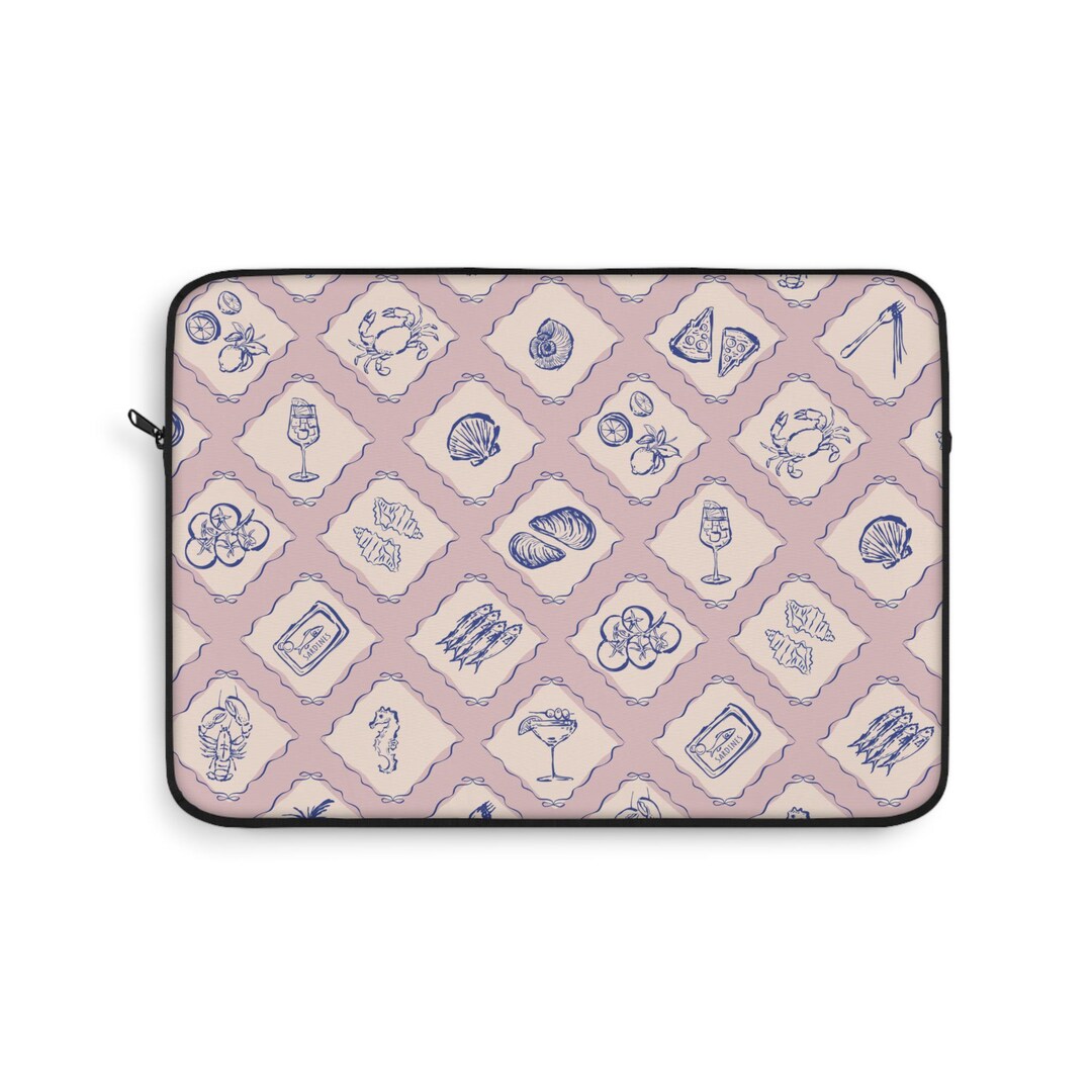 Mediterranean Laptop Sleeve Food Themed Laptop Sleeve Cute Computer ...