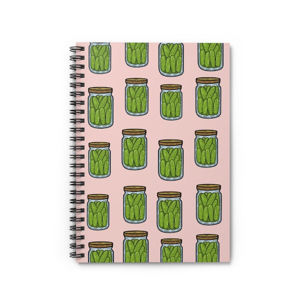Pickles Notebook Funny Pickles Notebook Dill-lightful Gift Cucumber Notebook Funny Spiral Notebook Pickles lover Aesthetic Funny WritersNote