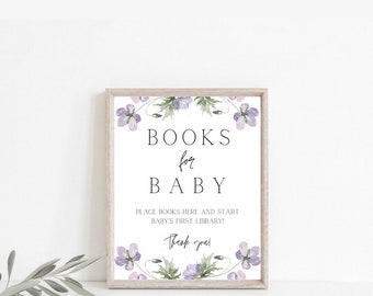 Libro Baby in Bloom para carteles y tarjetas de bebé, Libro de flores silvestres para carteles y tarjetas de bebé, Libro de baby shower imprimible para carteles de bebé