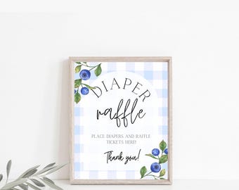 Berry Sweet Baby, Windel-Gewinnspiel, Printable Berry Baby-Dusche-Windel-Gewinnspiel, Einlage und Schild, sofortdownload